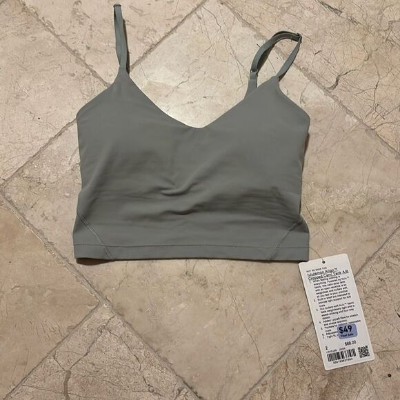 Lululemon jade green align camo tank New with tags - sz 2 - Picture 1 of 4